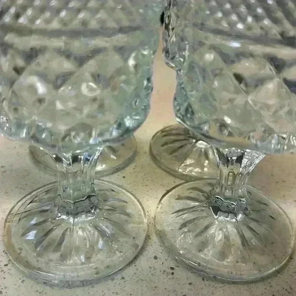 Vintage Anchor Hocking Wexford Pattern Claret Wines. Set of Four   1960's - Picture 4 of 7